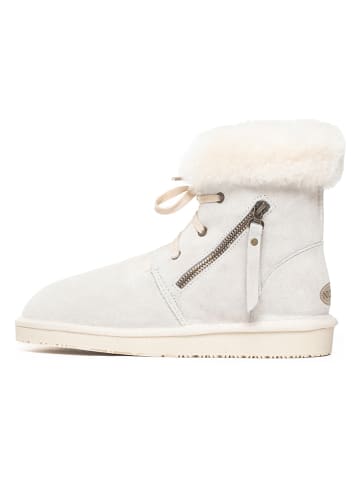 NICEBAY Leren winterboots "Agee" wit