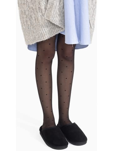 NICEBAY Schaffell-Hausschuhe "Esmeralda" in Schwarz