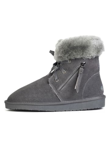 NICEBAY Leren winterboots "Agee" grijs