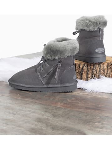 NICEBAY Leren winterboots "Agee" grijs