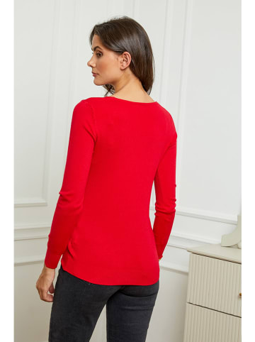 Soft Cashmere Pullover in Rot