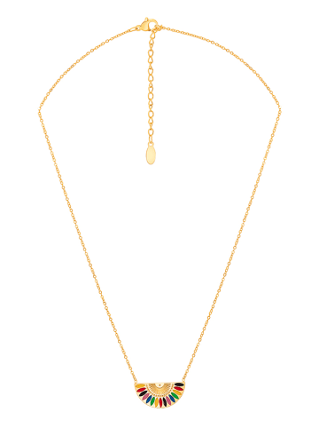 MENTHE À L'O Vergulde ketting met sierelement - (L)50 cm