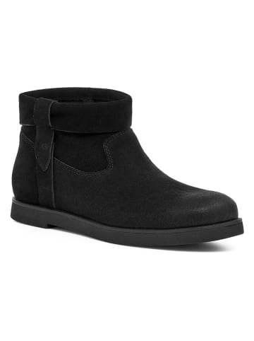 UGG Leder-Boots in Schwarz