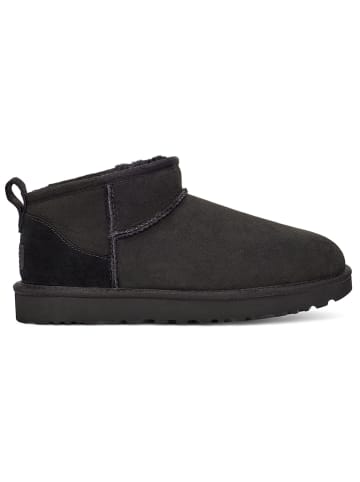 UGG Lammfell-Ankle-Boots in Schwarz