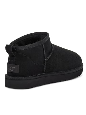 UGG Lammfell-Ankle-Boots in Schwarz