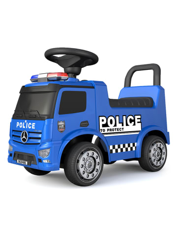 Turbo Challenge Loopvoertuig "Mercedes Benz Antos Politie" blauw - vanaf 12 maanden