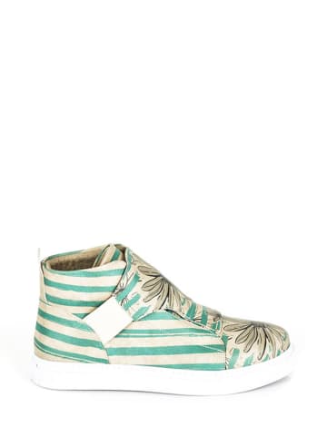 Streetfly Sneakers beige/mintgroen