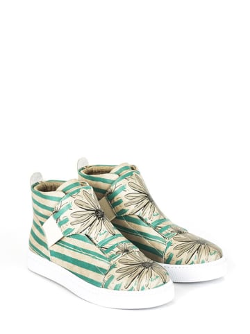 Streetfly Sneakers in Beige/ Mint