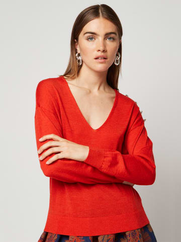 Rodier Wollpullover in Rot