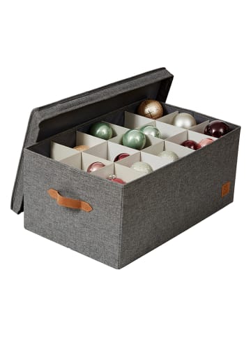 STORE IT Weihnachtskugelbox in Grau - (B)58 x (H)25 x (T)36 cm