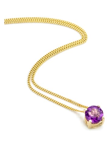 Revoni Gold-Halskette mit Edelstein - (L)45 cm
