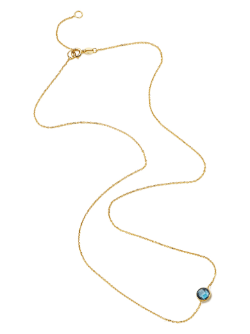 Revoni Gold-Halskette mit Edelstein - (L)45 cm