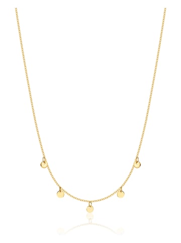 Revoni Gold-Halskette mit Anhängern - (L)42 cm