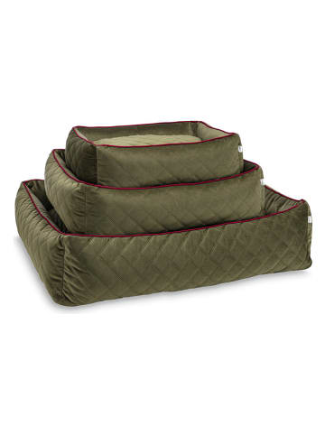 Laboni Poszewka "Oxford" w kolorze oliwkowym na legowisko - 68 x 55 x 20 cm