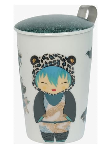 Eigenart Theekop "Teaeve - Little Animals" petrol - 350 ml