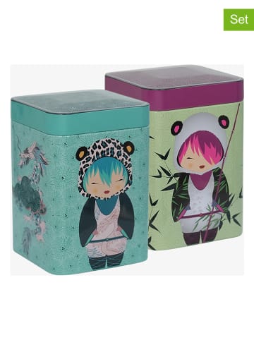 Eigenart 2er-Set: Teedosen "Little Animals" in Bunt - 100 g