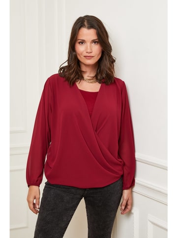 Curvy Lady Bluzka w kolorze bordowym