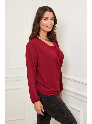 Curvy Lady Bluzka w kolorze bordowym