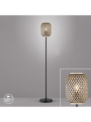 FISCHER & HONSEL Staande lamp "Hummel" beige - (H)135 x Ø 22 cm