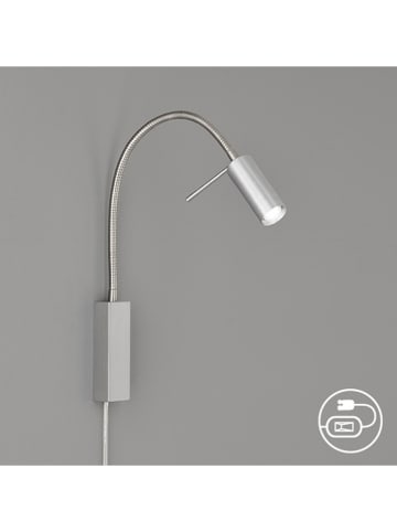 FISCHER & HONSEL Lampa ścienna LED "Flex" w kolorze srebrnym - wys. 40 cm