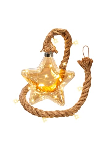 AMARE Dekoracja LED w kolorze złoto-brązowym - (W)18 x Ø 18 cm