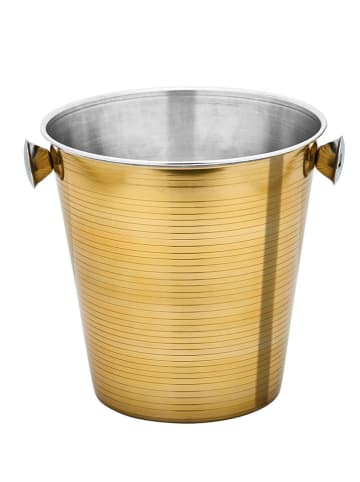 AMARE Schładzacz w kolorze złotym do szampana - wys. 22,5 x Ø 21 cm