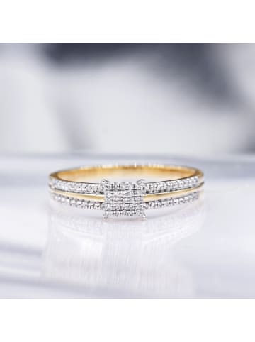 CARATELLI Gouden ring met diamanten