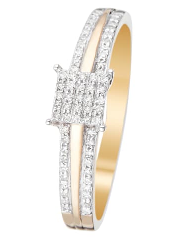 DIAMOND & CO Gouden ring met diamanten