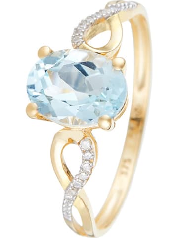 DIAMOND & CO Gouden ring "Tobago" met diamanten