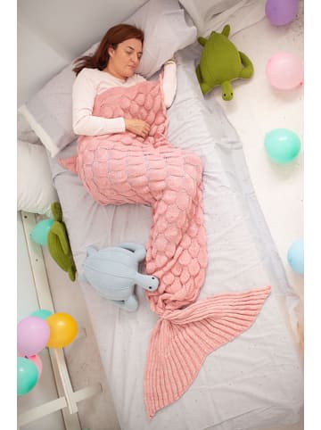 Crochetts Beendeken "Zeemeermin" roze - (L)195 cm