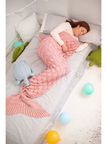 Crochetts Beendeken "Zeemeermin" roze - (L)195 cm