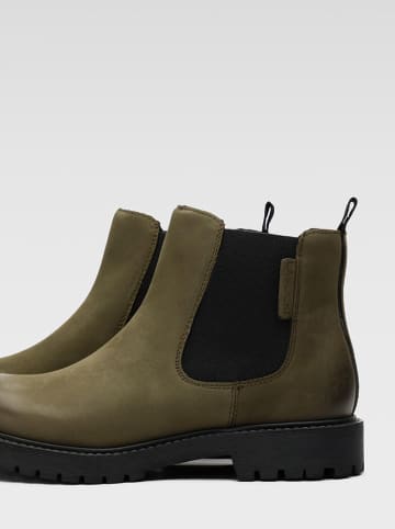 Lasocki Leren chelseaboots donkergroen