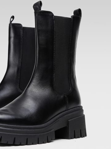 Badura Leder-Chelsea-Boots in Schwarz