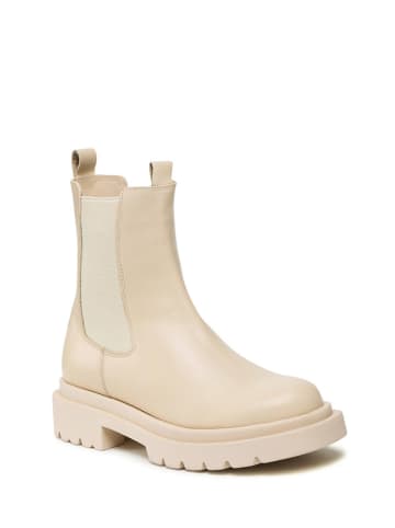 Gino Rossi Leder-Chelsea-Boots in Beige