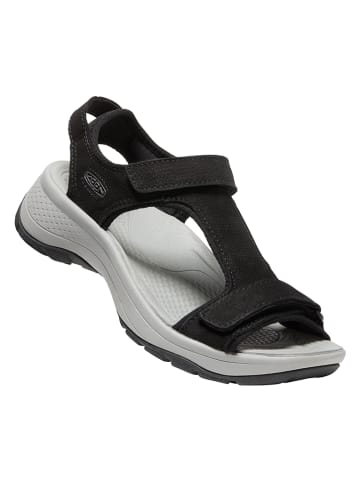 Keen Skórzane sandały "Astoria West T-Strap" w kolorze czarnym