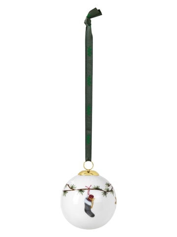 Kähler Kerstbal "Hammershøi" wit/meerkleurig - Ø 6 cm