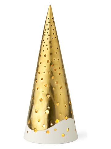 Kähler Świecznik "Nobili" w kolorze złotym - wys. 25,5 cm
