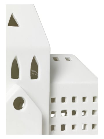 Kähler Theelichthouder "Urbania Iyshus" wit - (B)20,5 x (H)21 x (D)8 cm