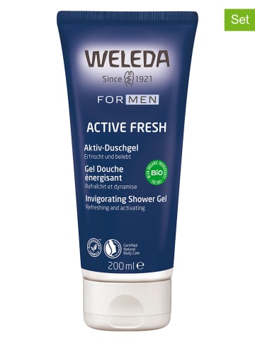 Weleda 2er-Set: Duschgel "For Men Aktiv", je 200 ml