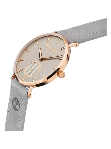 Timberland watches Zegarek kwarcowy "Sumter" w kolorze różowozłoto-szarym