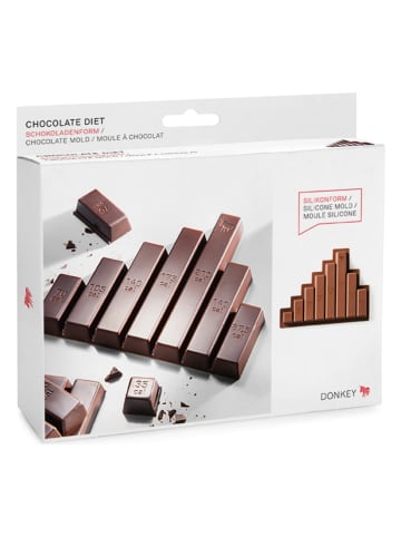 Donkey Products Schokoladenform "Chocolate Diet" in Hellbraun - (B)31 x (H)15 cm