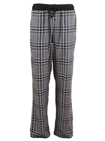 Carl Ross Spodnie piżamowe w kolorze szaro-czarnym ze wzorem