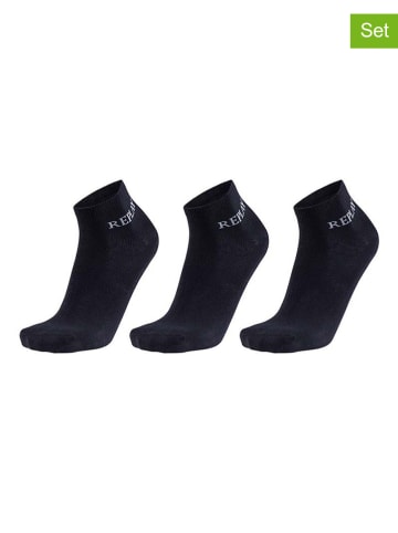 Replay 3er-Set: Socken in Schwarz