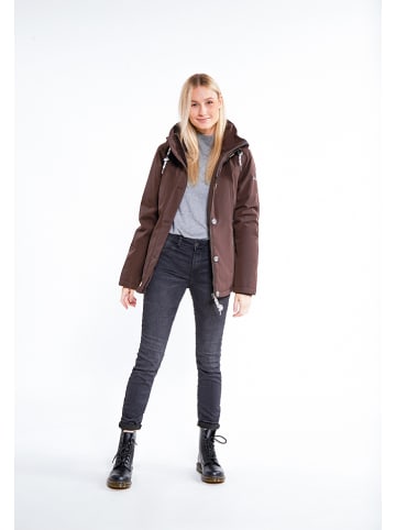 Schmuddelwedda Regenjacke in Dunkelbraun