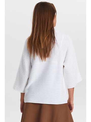 NÜMPH Sweter "Nuirlemin" w kolorze białym