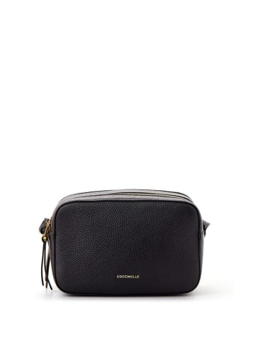 COCCINELLE Leren schoudertas zwart - (B)20 x (H)14,5 x (D)8,5 cm