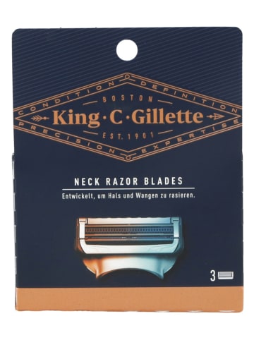 Gillette Wymienne końcówki (3 szt.) "King C Gillette"