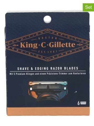 Gillette 6-delige set: scheerlemmeten "King C Gillette"