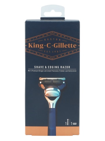 Gillette 2-delige scheerset "King C Gillette Aqua"