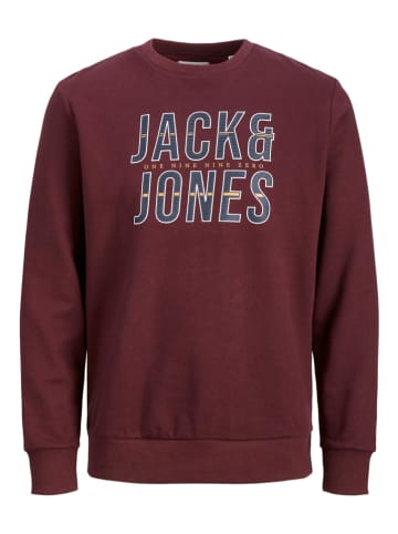 Jack & Jones Sweatshirt "Xilo" donkerrood
